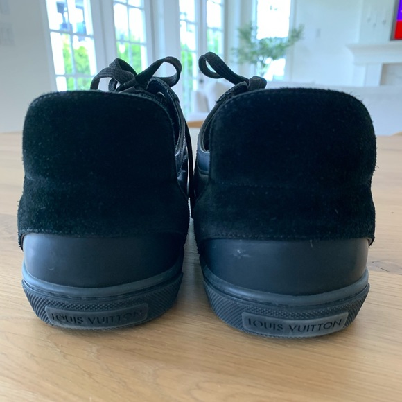 Louis Vuitton black damier carbone zipper mens shoes size 9us 7.5 LV - Picture 4 of 9